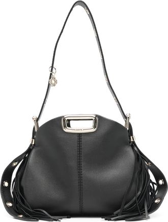 Maje Miss M schoudertas met franje - Zwart