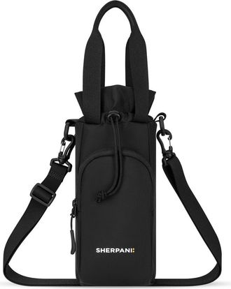 Sherpani Izzie Cross Body Purse W/ Watter Bottle Holder in Raven - S26 at Nordstrom