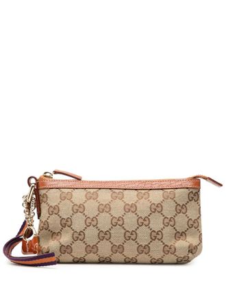 Gucci 2000-2015 GG Canvas Jolicoeur Pochette clutch bag - Brown