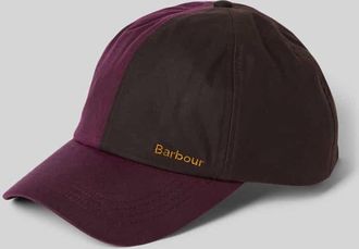 Barbour Basecap aus reiner gewachster Baumwolle in Bordeaux, Größe 1