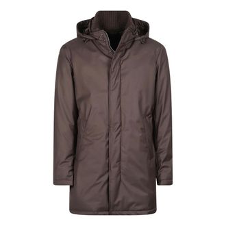 Herno Jassen, Heren, Bruin, XL, Polyester, Medium Doudoune