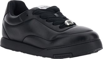 Givenchy Mens Low-Top Leather Sneakers Black Trainers