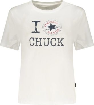 Converse Camiseta I Love Chuck - Tops - Mujer - Blanco - XS