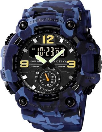 Invicta Activa x Invicta Digital ACW1637-003 Heren Horloge - Quartz Uurwerk - Plastic met zwarte Wijzerplaat - 56mm