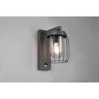 Trio Linterna De Pared De Malla De Alambre Antracita Tuela Con Sensor De Iluminaci&oacute;n Ip44