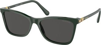 Swarovski SK6004 102687 Womens Sunglasses Green Size 55