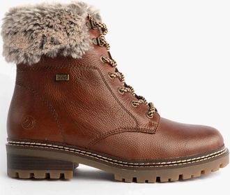 Remonte Womens Remonte D0B74-24 Womens Fur Ankle Boots Brown - Size: 6.5