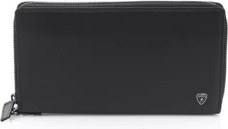Automobili Lamborghini Black Calfskin Mens Wallet