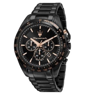 Maserati Traguardo Chronograph Quartz Black Dial Mens Watch R8873612048