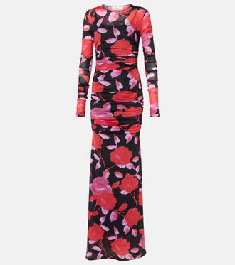 Blumarine Fine Jer printed maxi dress
