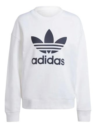 adidas crew-neck sweatshirt - women - Fabric - L - White