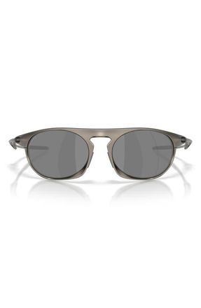 Oakley Neo Jacket 58mm Polarized Oval Sunglasses in Matte Gunmetal /Prizm at Nordstrom