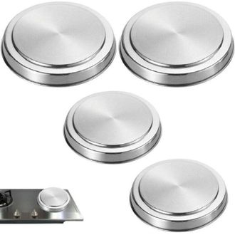 OEM Juego De 4 Tapas De Acero Inoxidable Para Horno, Protectores De Estufa, Utensilios De Cocina, Cubiertos Y Accesorios De Cocina De 17/21 Cm -crezuo