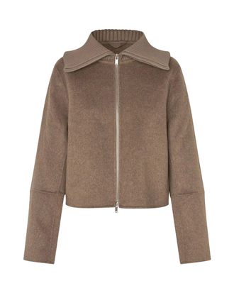 Sams&oslash;e & Sams&oslash;e Lead Gray Sacleo Melange Cropped Jacket