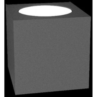 Top-Light Applique moderno top light plate 1129 ag gx53 led metallo biemissione lampada parete, finitura metallo antracite