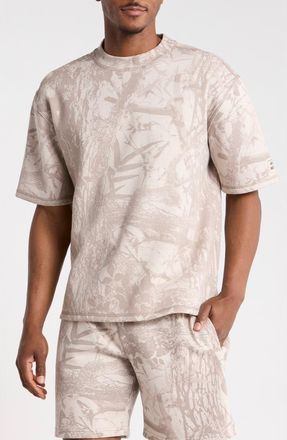 Fleece Factory Tonal Leaves Fleece T-Shirt at Nordstrom Rack, Size X-Large