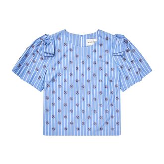 Munthe Overhemden, Dames, Blauw, XS, Tops