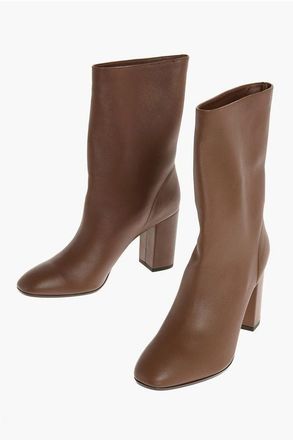 Aquazzura BOOGIE Round Toe Nappa Booties size 36,5