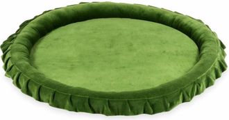 OEM Colchoneta Nido Infantil De 120 Cm, Terciopelo Suave Color Oliva