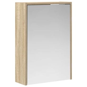 vidaXL Armario Con Espejo De Ba&ntilde;o Roble Sonoma 43 X 16 X 62.5 Cm Vidaxl