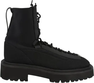 Ferragamo Atlante 2 Hybrid Combat Boots, Size 5.5