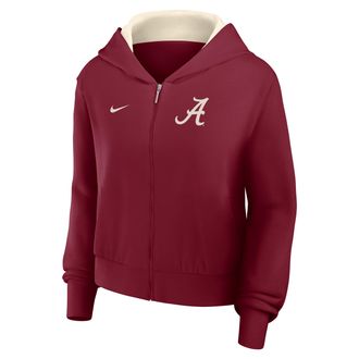 Nike Alabama Mantra Nike Womens College Full-Zip Hoodie in Red | 035D0E8IABN-VCU
