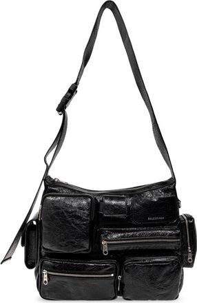 Balenciaga Superbusy Crossbody Tas - Heren - Tassen - Zwart - Maat: ONE Size Zijde