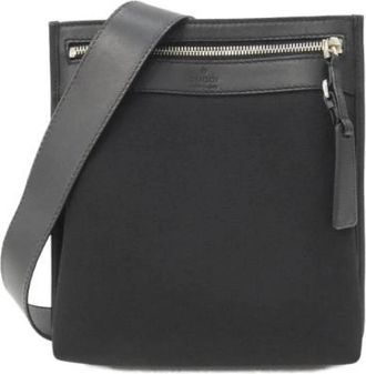 Gucci Pre-owned Borsa a Spalla in Nylon 92562 - - Pre-owned - Donna - Nero - ONE SIZE