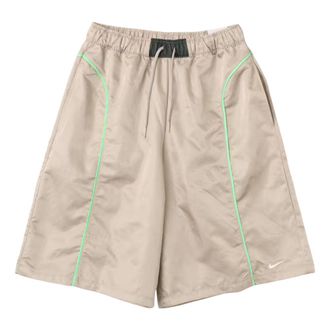 Nike (WMNS) Nike Sportswear Loose Midrise Woven Shorts Cream II Camo Green Illusion Green IV5022-236