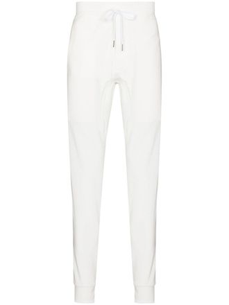 Tom Ford Fluid velour track pants - men - Polyamide/Polyester/Viscose - 56 - White