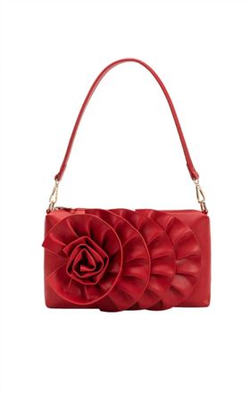 Melie Bianco Womens Florence Shoulder Bag In Red