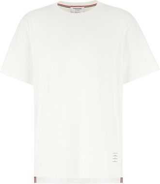 Thom Browne White Cotton T-shirt