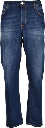Pantaloni Torino Tapered Jeans - Heren - Regular Fit Jeans - Blauw - W38 - Katoen - Jeans