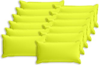 vidaXL Funda De Almohada 12 Uds. Houten Verde Brillante. 40 X 80 Cm Vidaxl