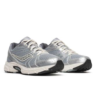 Saucony Saucony Grid Ride Millennium S60812-8 Womens Silver Cream Lifestyle Shoes TF8759