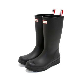 Hunter Womens Original Tall Play Boots In Black