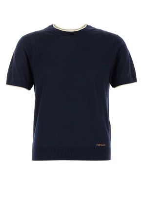 Versace Navy Blue Logo Sweater
