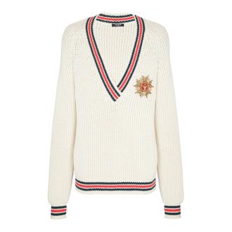 Balmain Hombre, Jerseys, Blanco, Talla: S