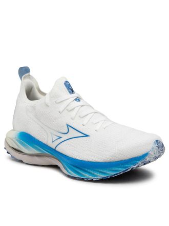 Mizuno Mizuno Wave Neo Wind J1GC227801 Sneakers Mens White Blue Running Shoes DWA1361