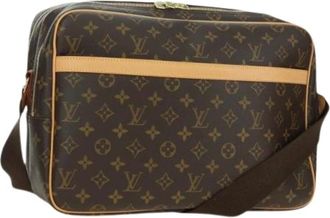 Louis Vuitton Pre-owned Cross Body Bags, female, Brown, Size: ONE SIZE Pre-owned Reporter GM Shoulder Bag