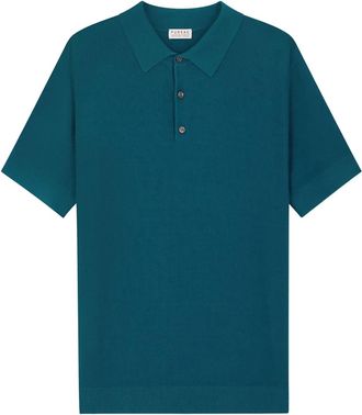 Fursac Polo con dettaglio cuciture - Blu