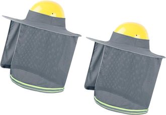 OEM Visera Solar Ligera De Poli&eacute;ster Para Casco Con Bordes Anchos - Gris