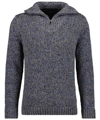 Ragman Longpullover RAGMAN, Herren, Gr. 3XT, blau (blau, 177), Strick, 100% Baumwolle, ohne Ausschnitt, Pullover Longpullover