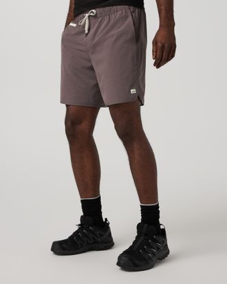 Vuori Clothing Banks Shorts Unlined 7 | Timber Slub Stripe | XS, Size Extra Small