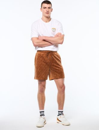 Sergio Tacchini Bandiera Debossed Velour Short