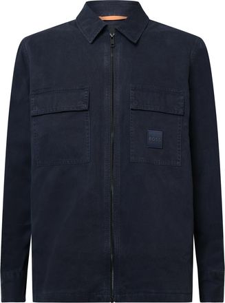 HUGO BOSS Lovel overhemd met rits voor heren in donkerblauw