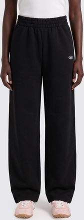 Diesel Pantaloni jogging P-Zenia-OD in cotone a vita alta con gamba dritta