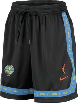 Nike (WMNS) Nike Crossover WNBA Chicago Sky Shorts Black Brilliant Orange IQ3663-010