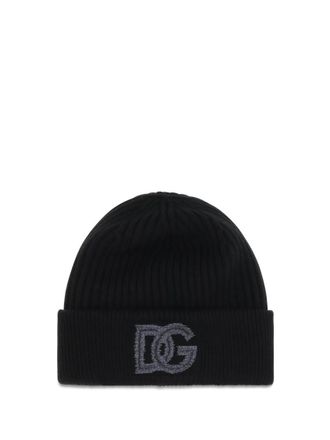 Dolce & Gabbana Black Logo Beanies Cap