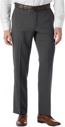 Ballin Super 120S Wool Gabardine Comfort-Eze Trouser - Soho Modern Fit In Medium Grey